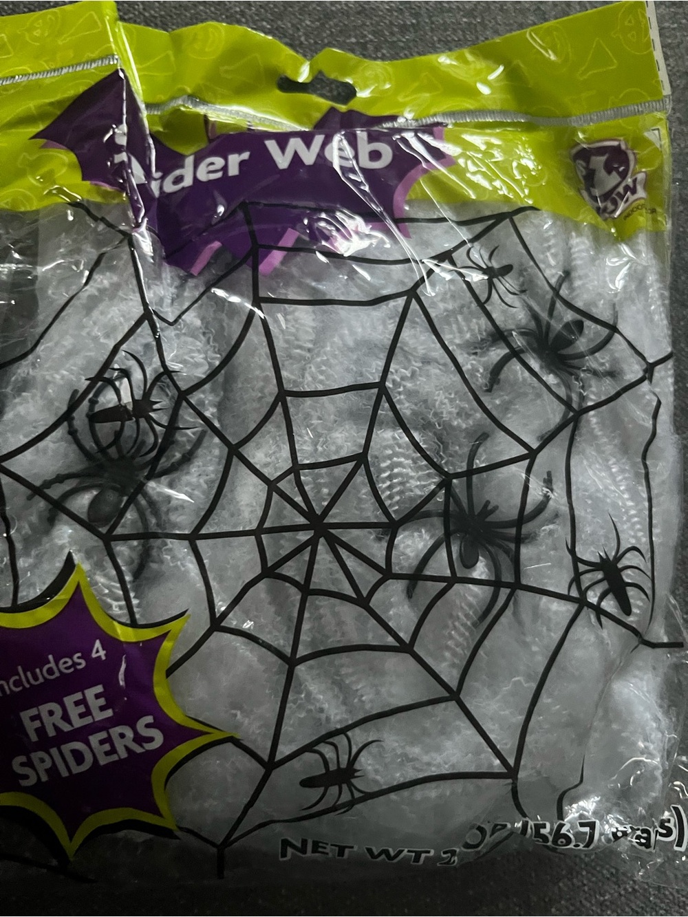 White Spider Web Kids Costume Accessory - Unbranded